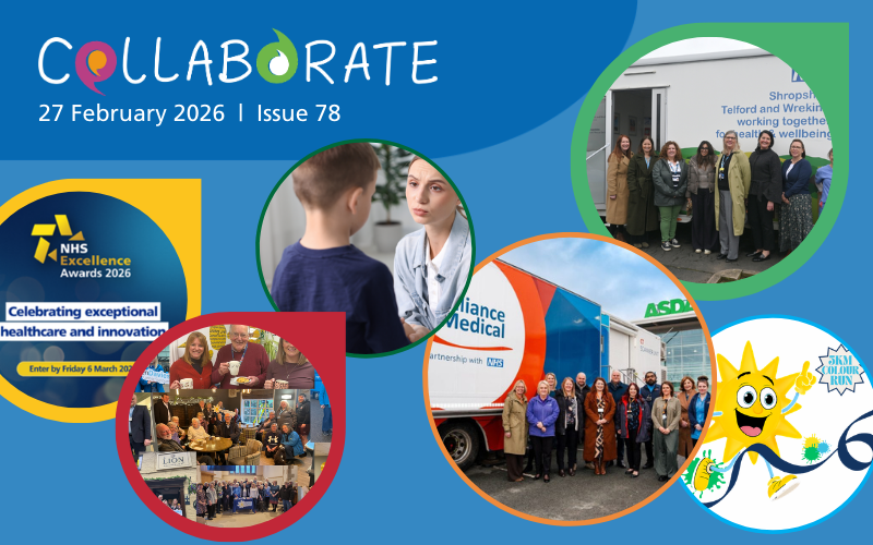 A collage of images. Text reads: Collaborate, 27 February 2026, Issue 78