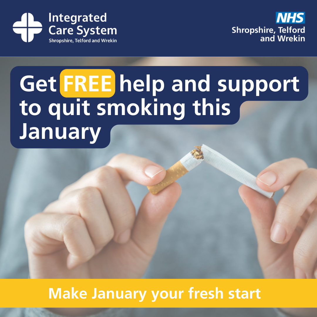 Smokers urged “it’s never too late to quit” NHS Shropshire, Telford