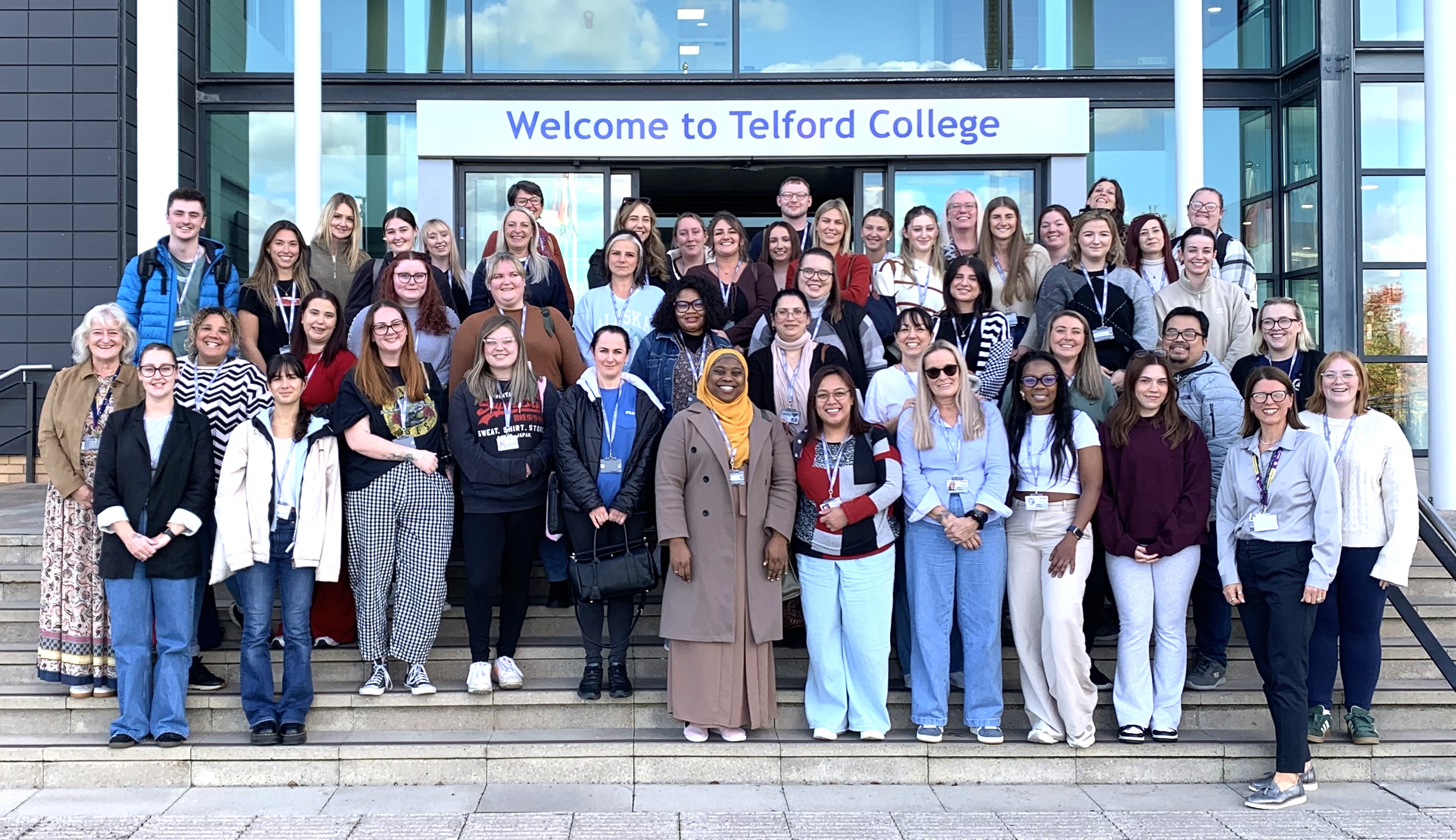 The first cohort of nursing associate apprentices at Telford College’s Wellington campus The first cohort of nursing associate apprentices at Telford College's Wellington campus